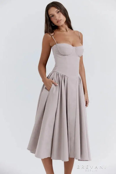 Chloe | Midi corset dress
