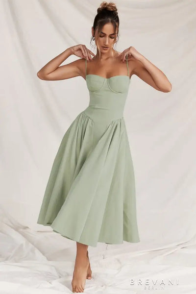 Chloe | Midi corset dress
