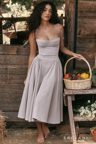 Chloe | Midi corset dress