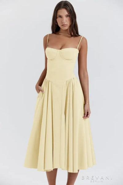 Chloe | Midi corset dress