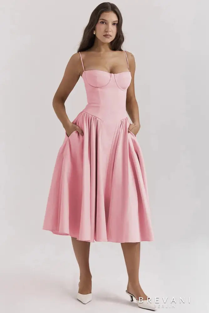 Chloe | Midi corset dress