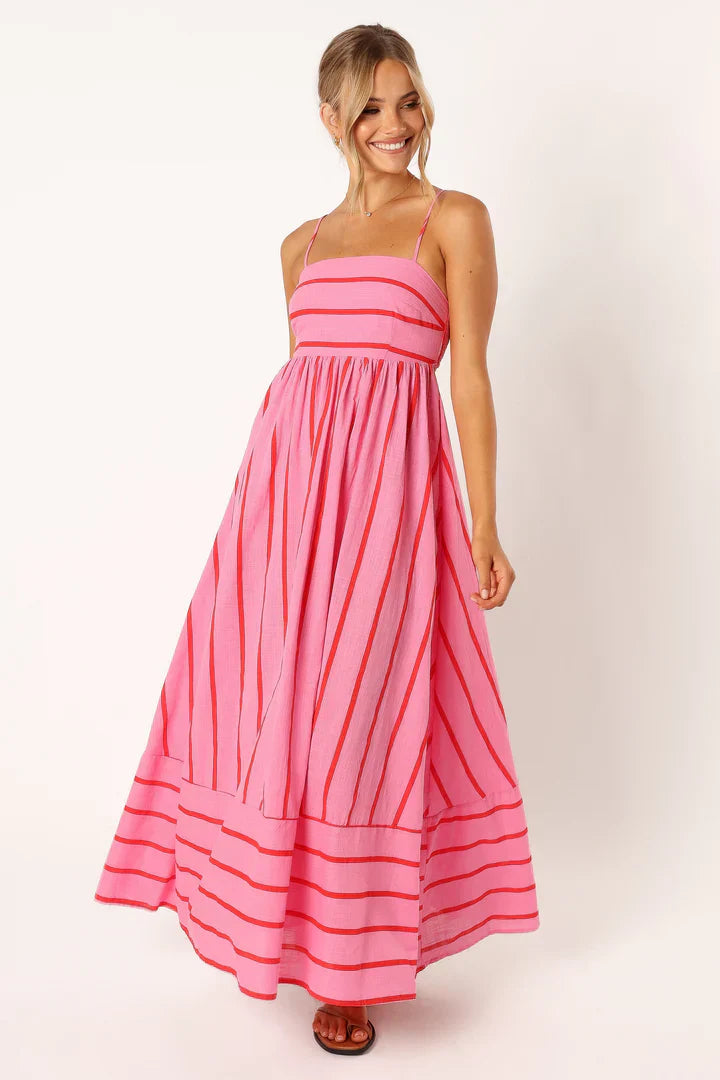 Chloe | Striped sunset dress