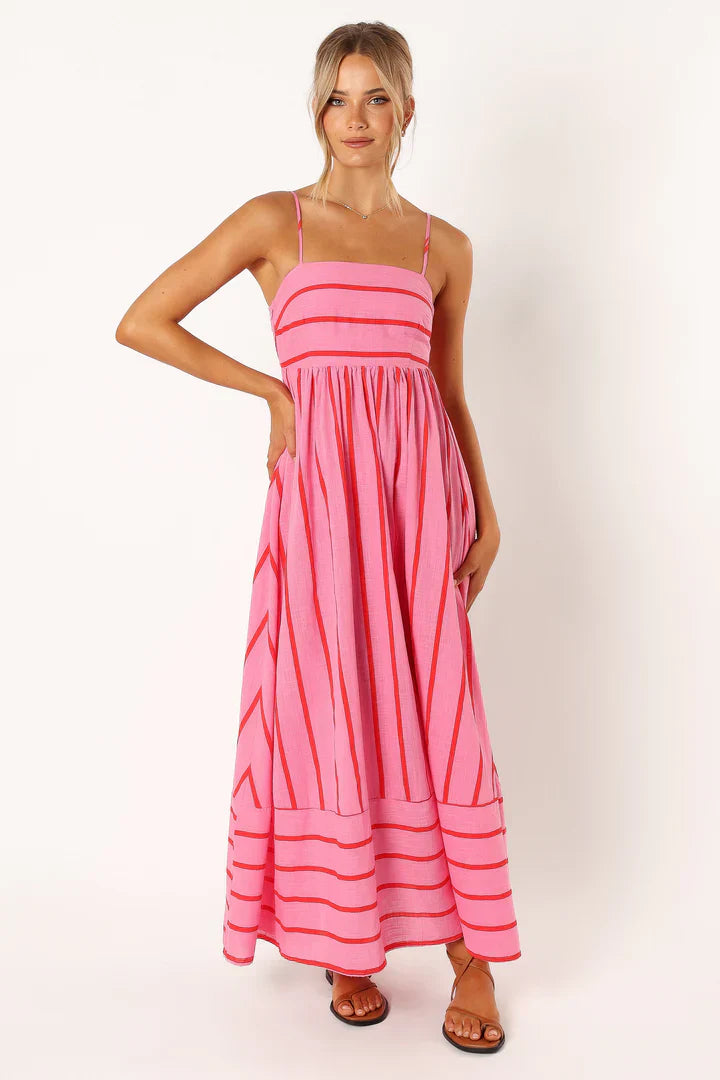 Chloe | Striped sunset dress