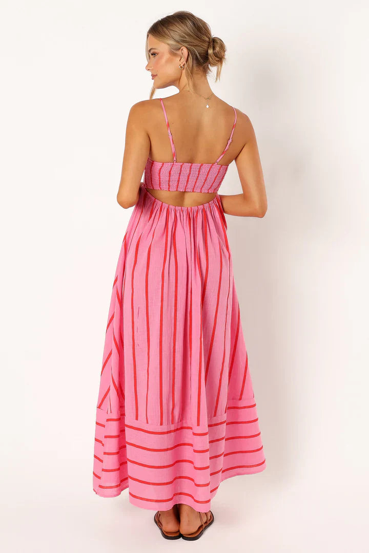 Chloe | Striped sunset dress