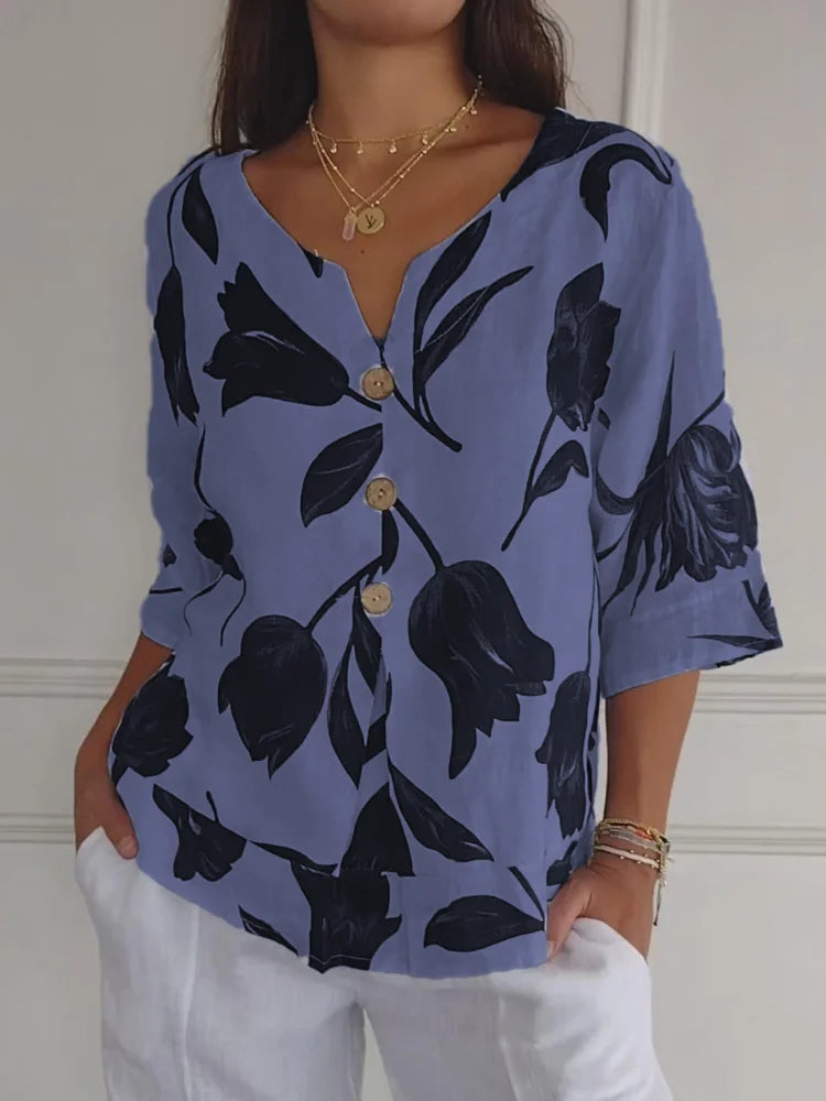 Chloe | Blouse with flowers