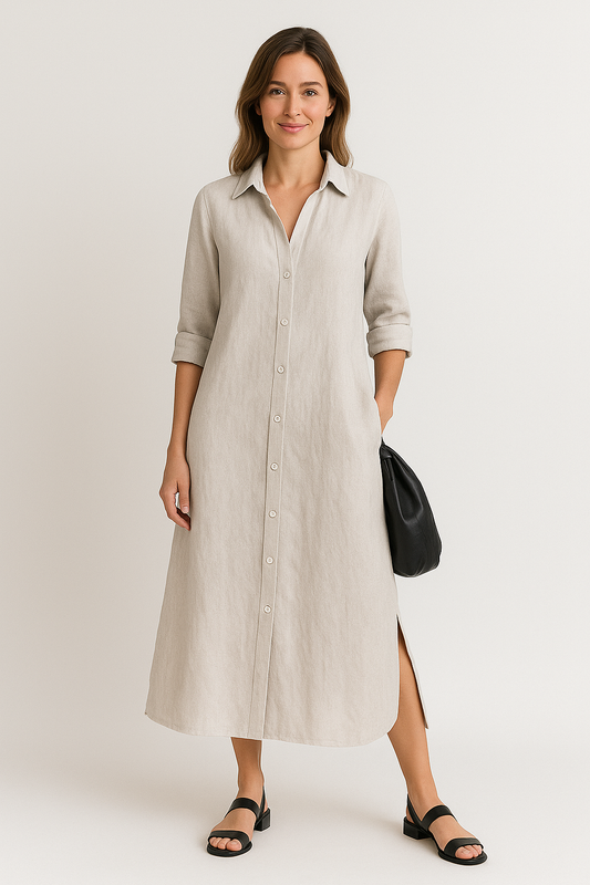 Chloe | Oversized casual shirt dress