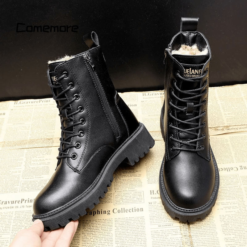 Chloe | Fur-lined leather boots