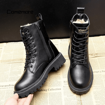 Chloe | Fur-lined leather boots