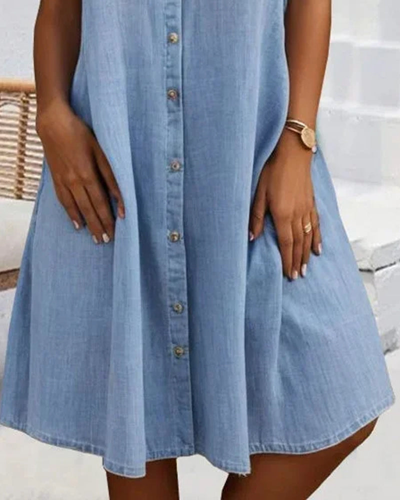 Chloe | Casual denim shirt dress