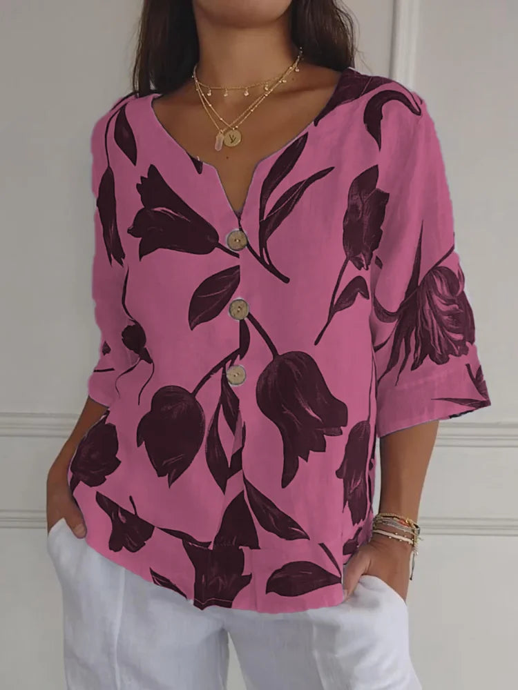 Chloe | Blouse with flowers