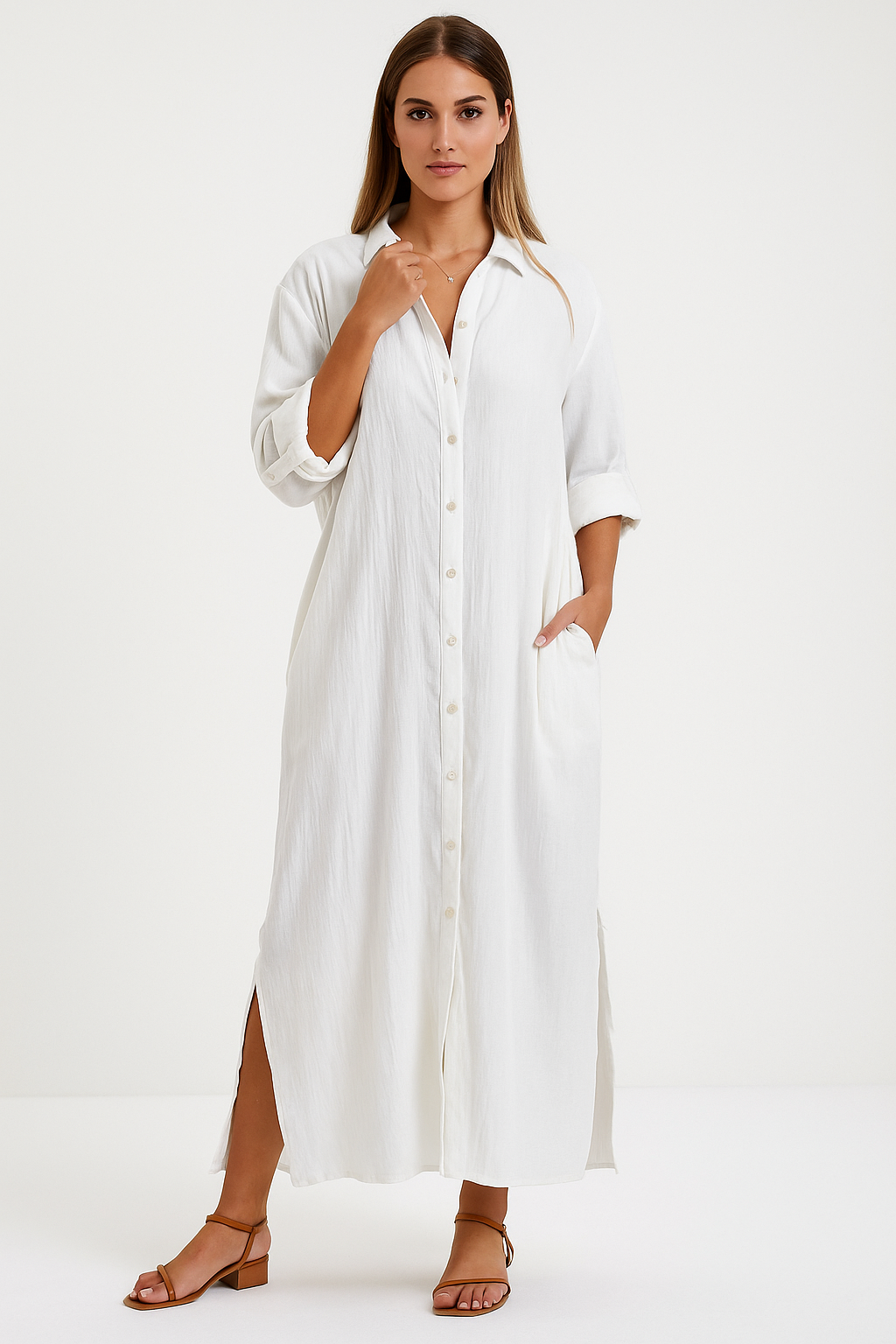 Chloe | Stylish everyday shirt dress