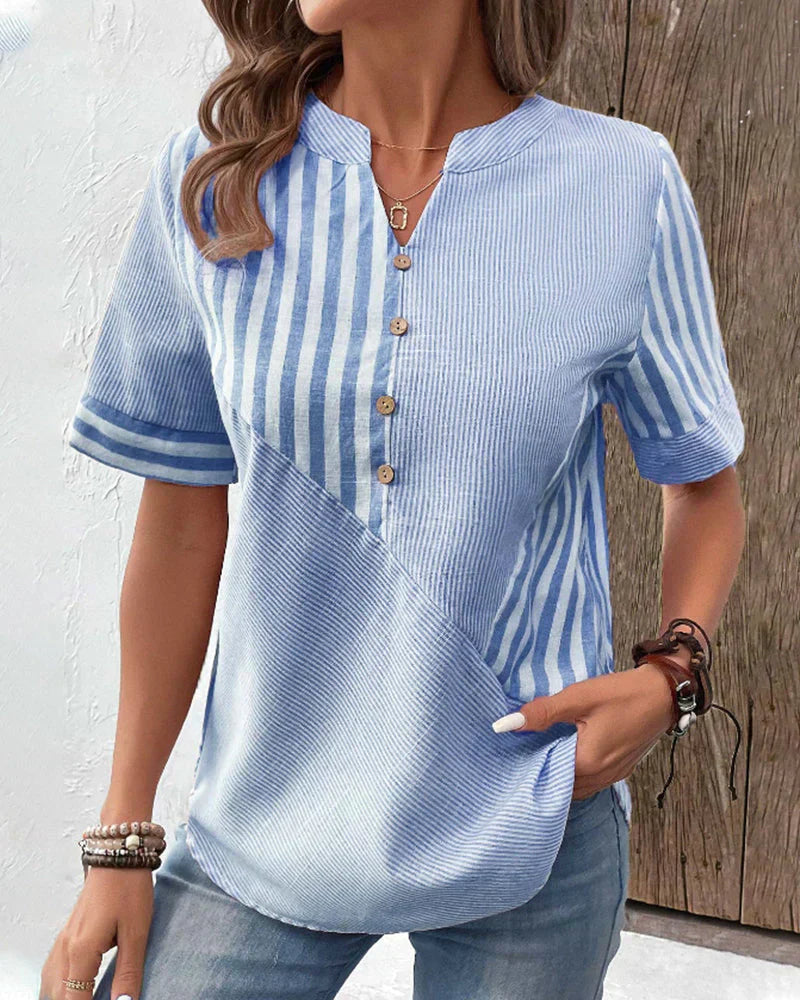 Chloe | Elegant striped blouse