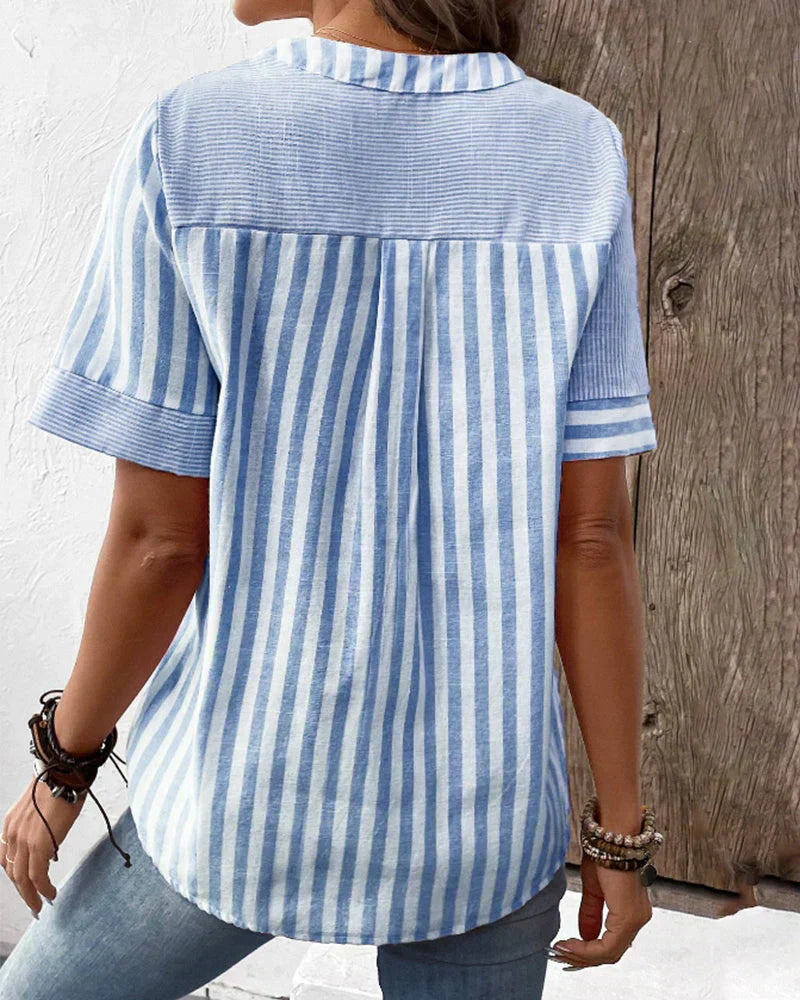 Chloe | Elegant striped blouse