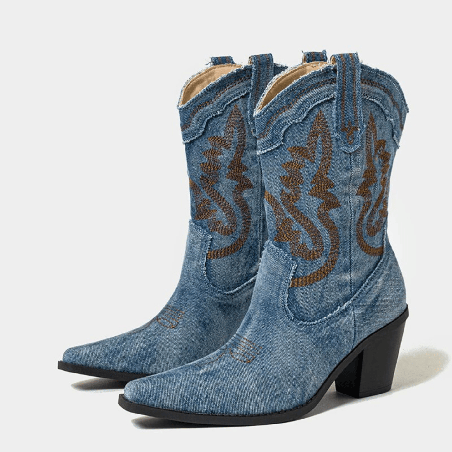 Chloe | Denim ankle boots