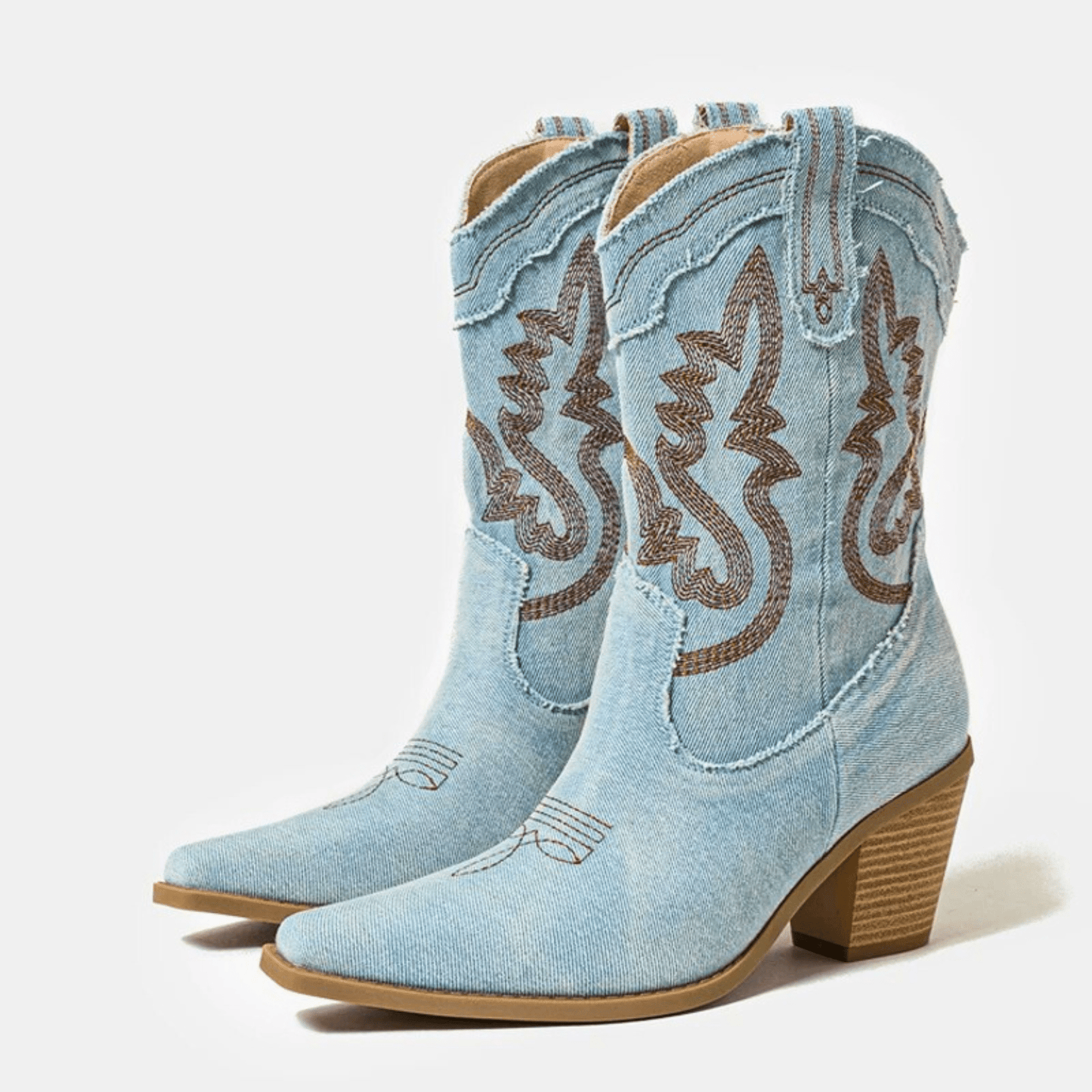 Chloe | Denim ankle boots