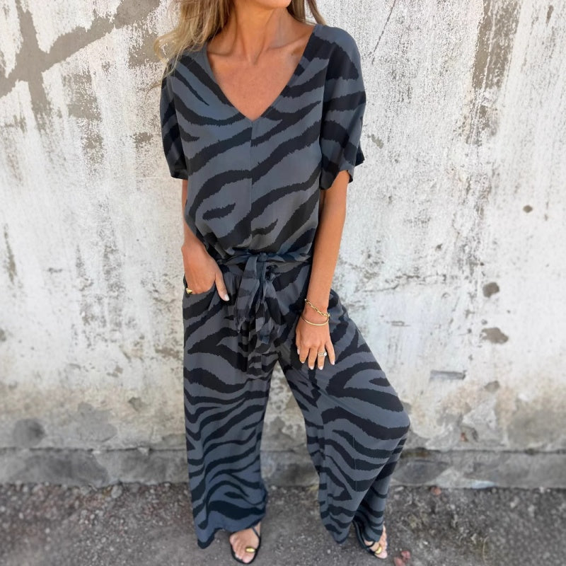 Chloe | Loose zebra 2-piece set