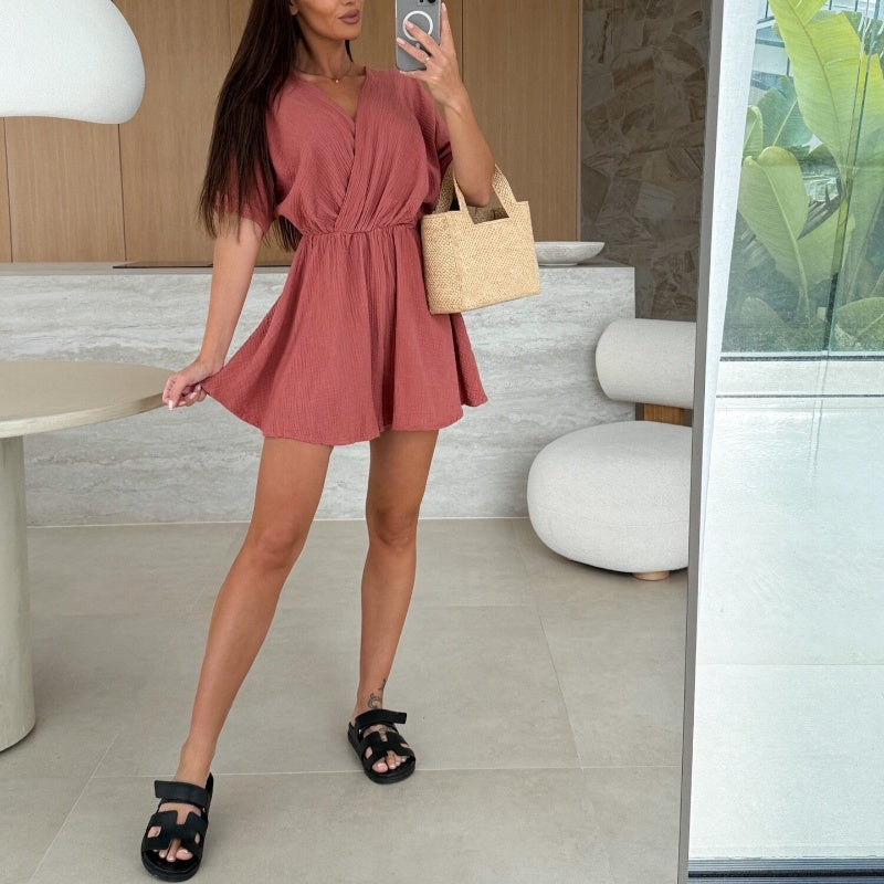 Chloe | Short summer dress with sweetheart neckline